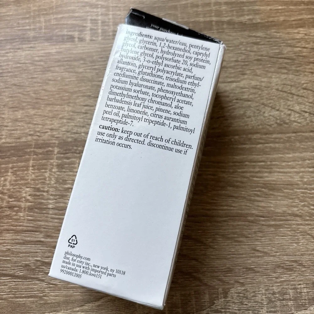 Philosophy When Hope is Not Enough Facial Firming Serum 5.7 fl oz JUMBO SIZE!